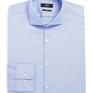 Hugo Boss Blue Dress Shirt, Sharp Fit, Size 15 (32/33), NWOT